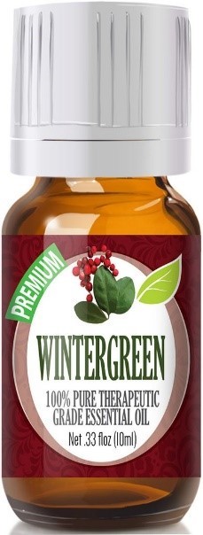 Recalled bottle of Wintergreen essential oil